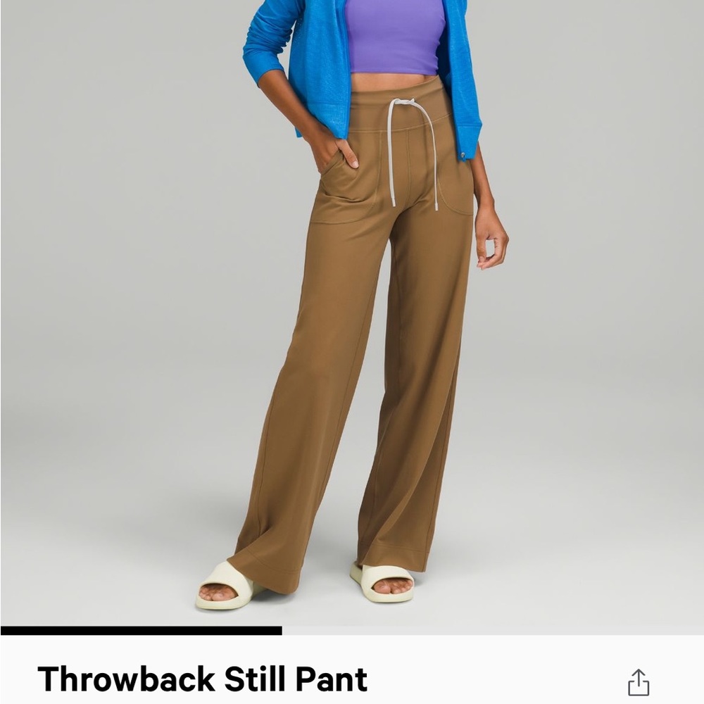 NWT Lululemon Throwback Still Pant in Artifact